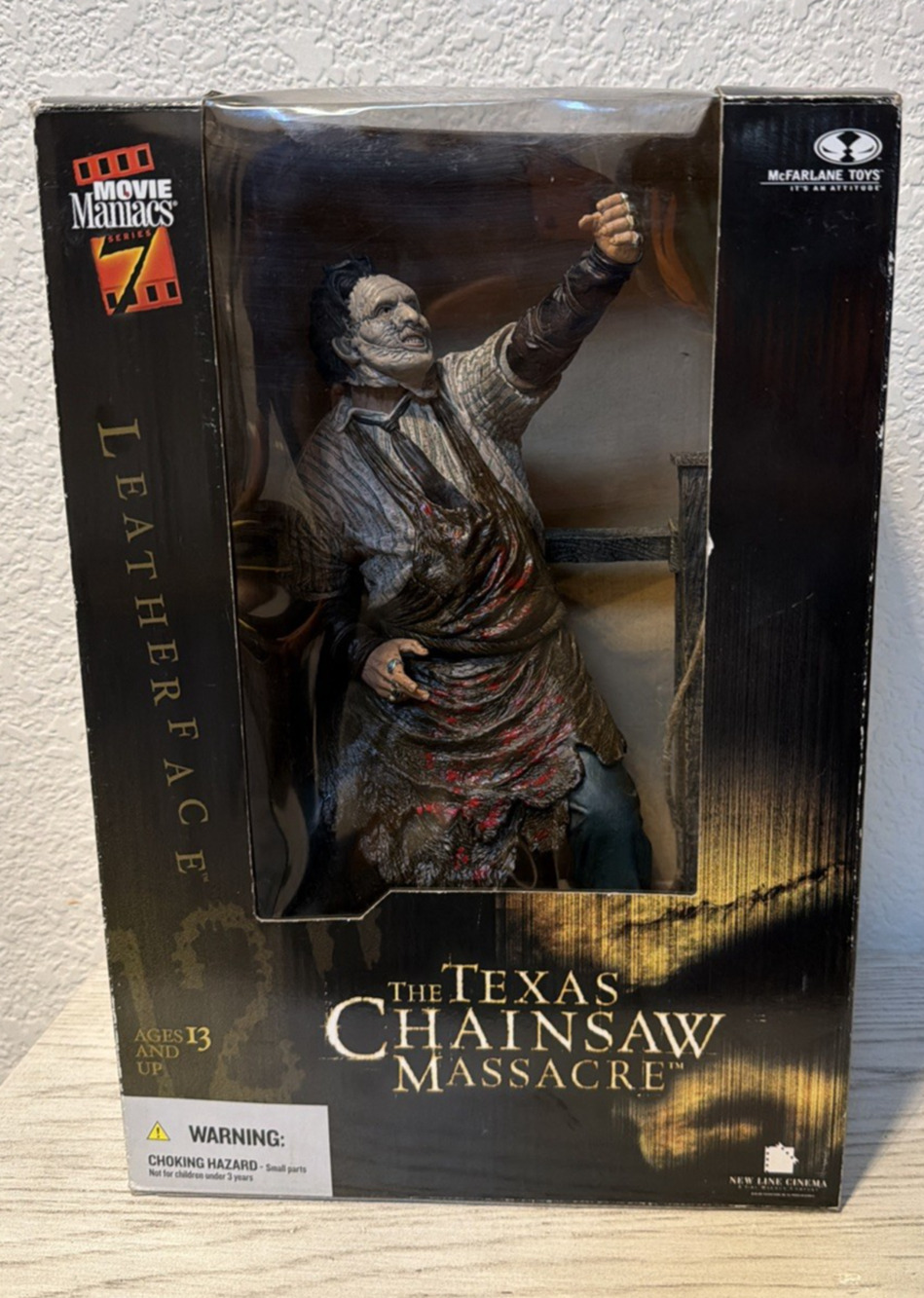 McFarlane Toys Movie Maniacs Series 7 Leatherface Deluxe Boxed Set 12" Figure